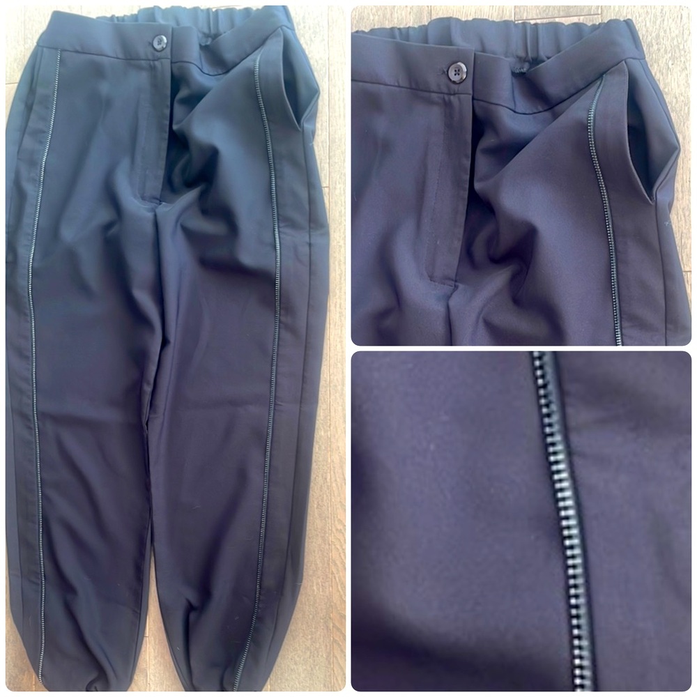 Radical Zipper Detailed Woman’s Black Dress Pants